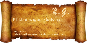 Mittermayer Godvin névjegykártya